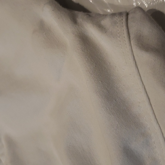 ZARA Basic Womens Denim Pants White Size 10 - Picture 9 of 10